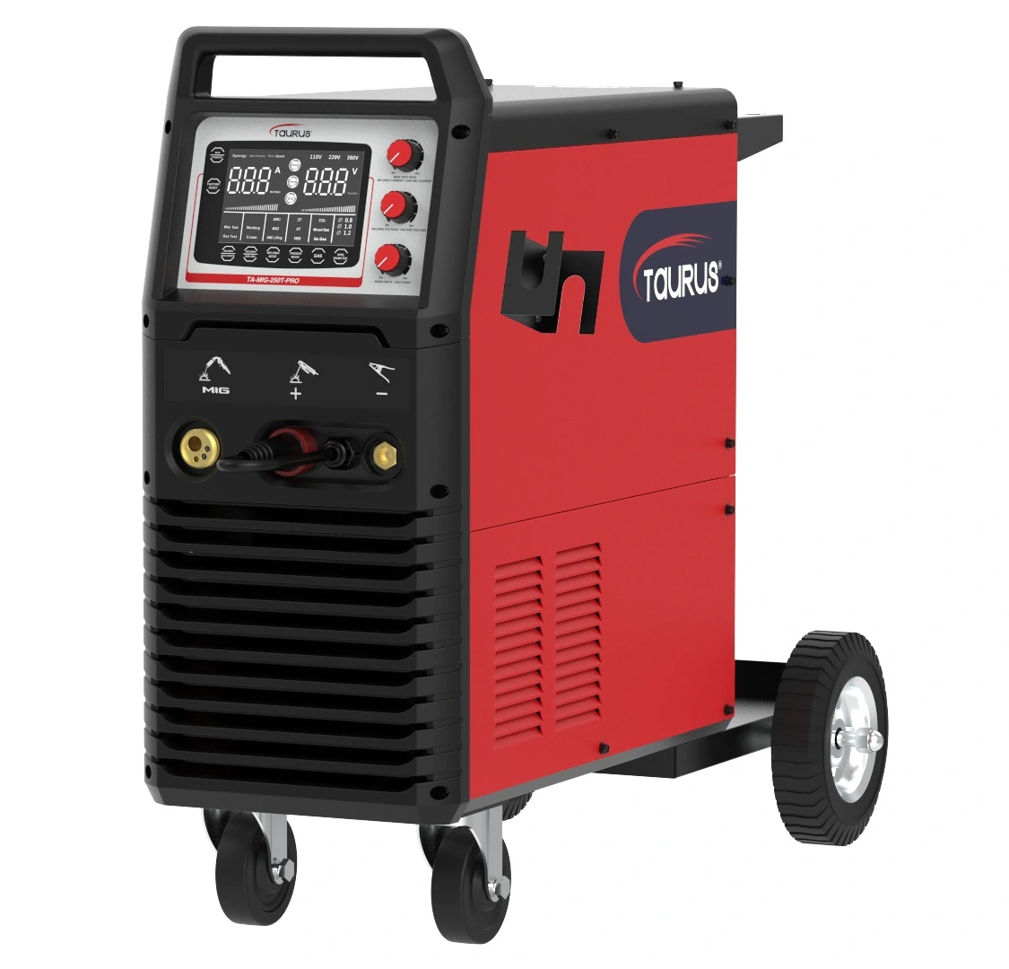 TAURUS MIG-250T-PRO MIG/MMA WELDING MACHINE - 250A - 220V + COMPACT TROLLEY + BZ25 TORCH