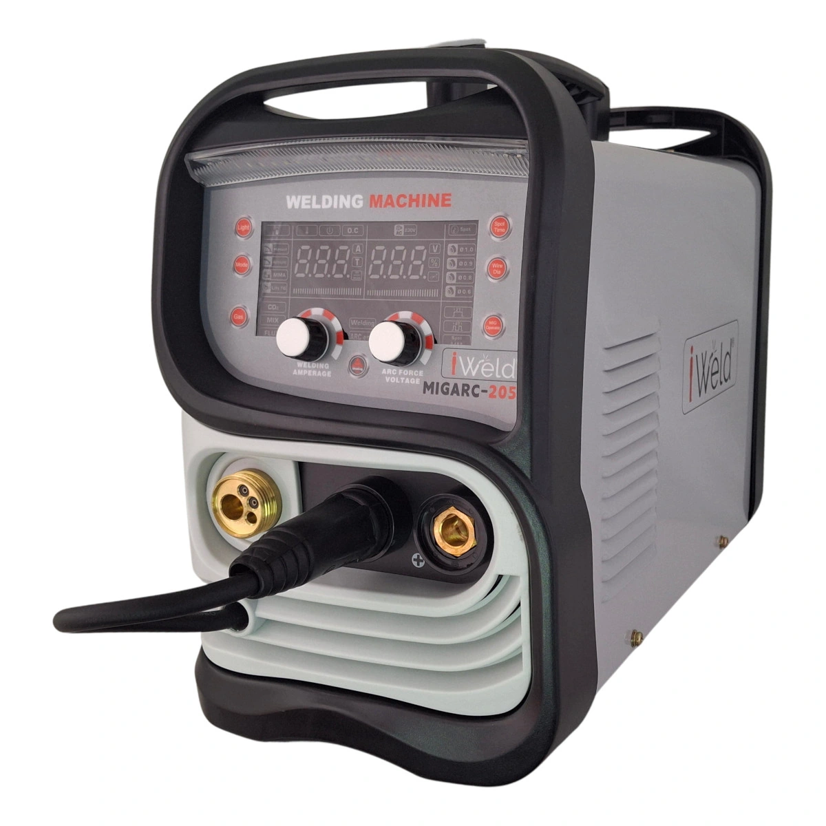 iWELD MIG205PA MIG/MMA SYNERGIC WELDING MACHINE -205A - 220V + BZ15 TORCH