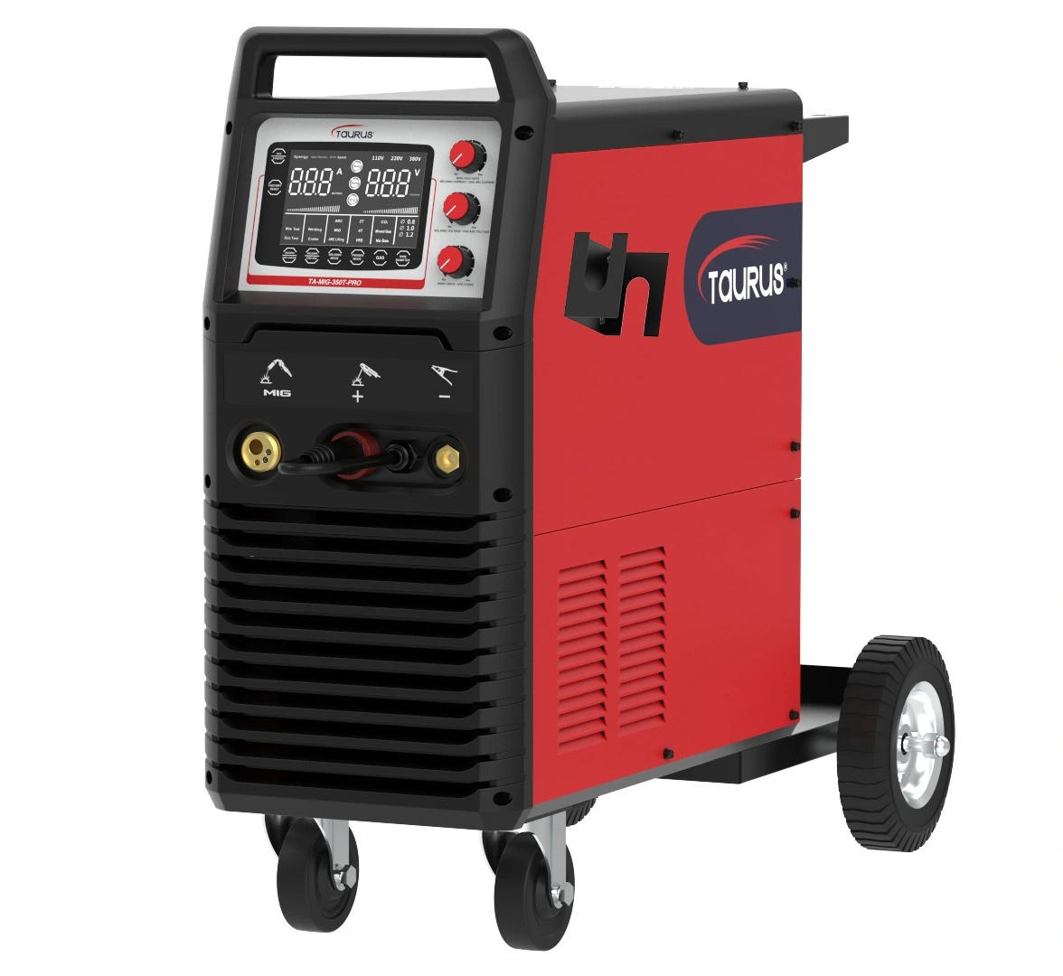 TAURUS MIG-350T-PRO MIG/MMA COMPACT TROLLEY WELDING MACHINE - 350A - 380V + BZ36 TORCH